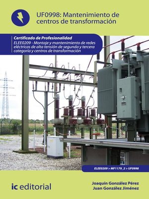 cover image of Mantenimiento de centros de transformación. ELEE0209